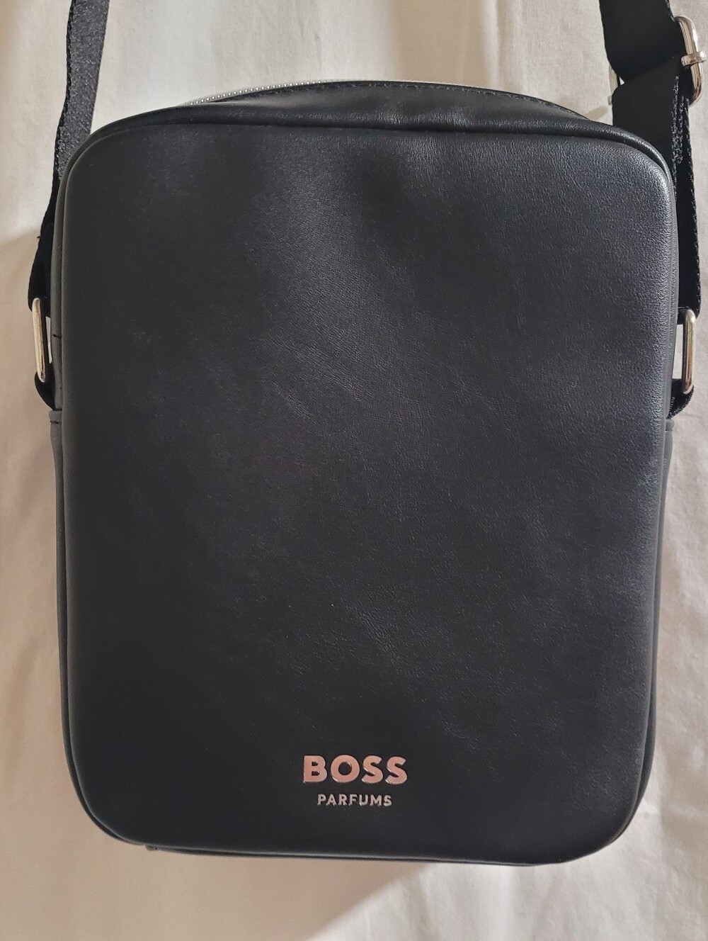 Black Hugo Boss Parfum Crossbody Bag for Men